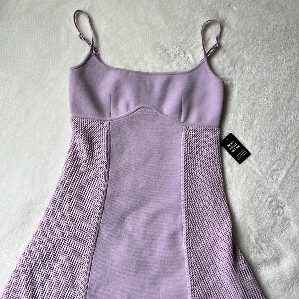 Express Lilac Knit Dress - Picture 4 of 8